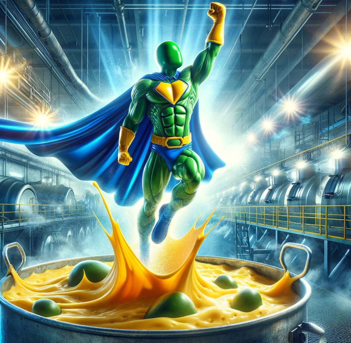 Green Cheese Man